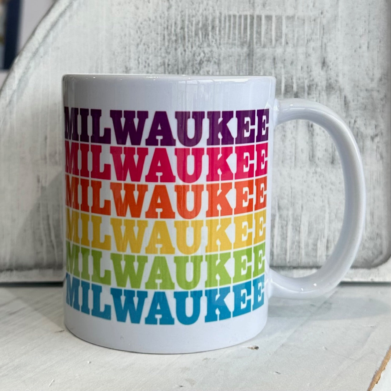 Milwaukee Ceramic Mug - Supergraphics Name Drop