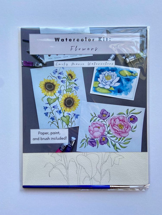 Watercolor Kit - Flowers