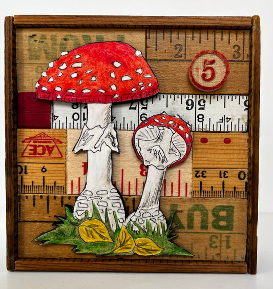 Amarita Muscaria #2 4x4 Wall Art