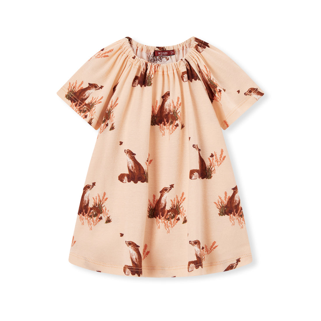 Floral Fox Organic Cotton Dress & Bloomer Set