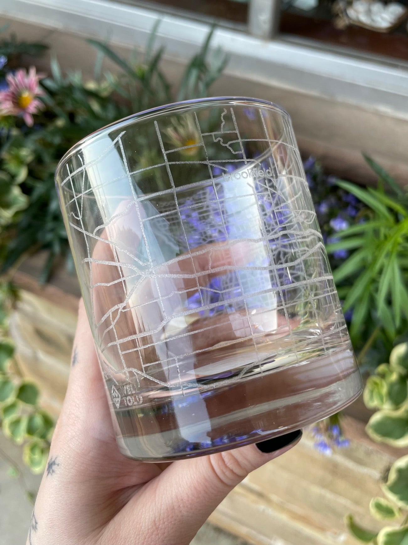 Milwaukee Map - Whiskey Rocks Glass