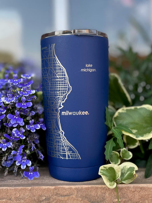 Milwaukee Map Travel Tumbler- 20 oz