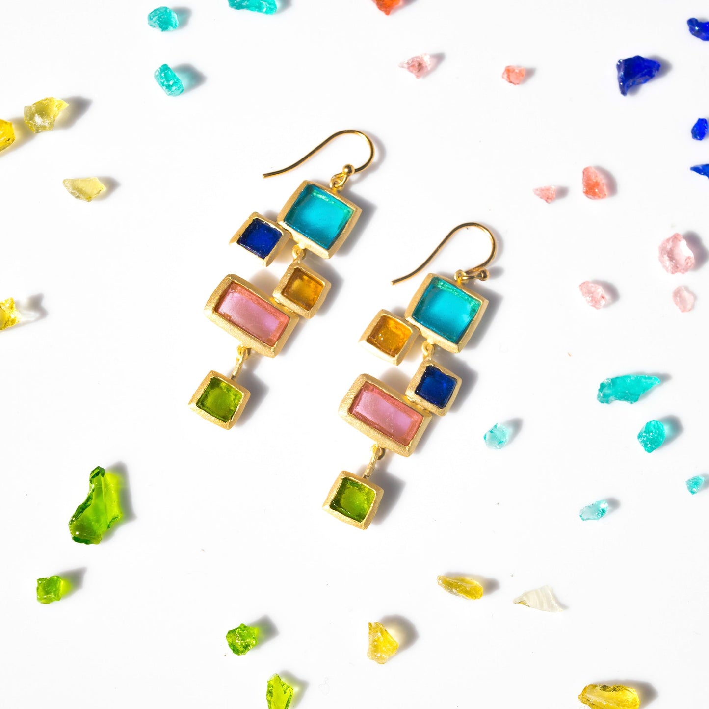 Mosaic 5 Window Earrings