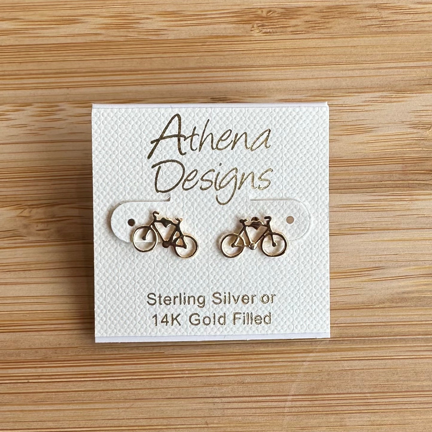 Bicycle Stud Earrings