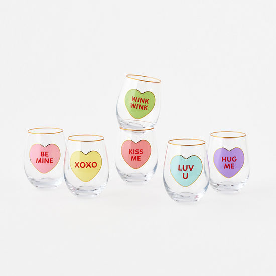 Conversation Hearts Wine Tumbler