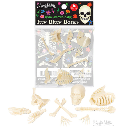 Itty Bitty Glow Bones - Bag of 10