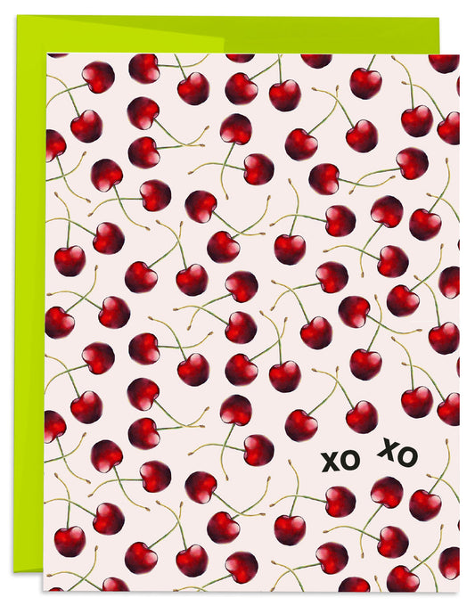 Cherries XOXO Greeting Cards