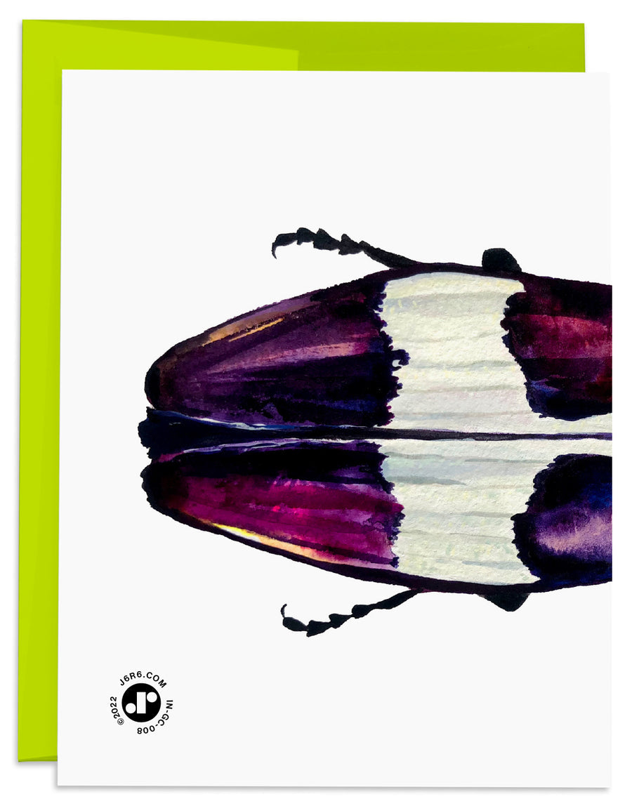 Jewel Beetle Birthday Card