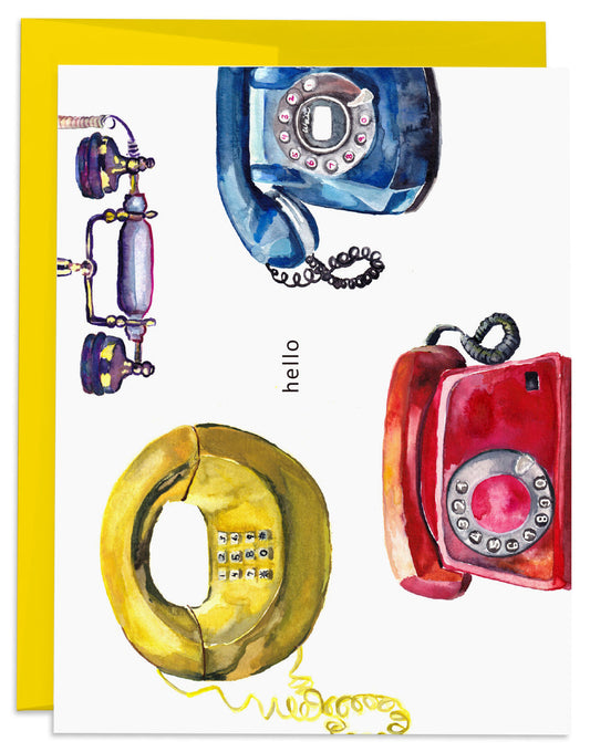 Phones Hello Card