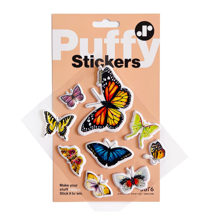 Winged Things Puffy Sticker Sheet