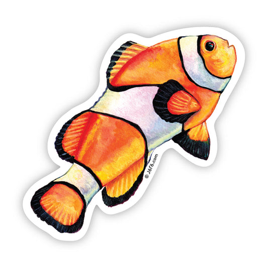 Clownfish Sticker By J6R6