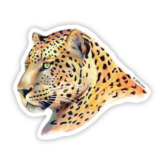 Leopard Sticker By J6R6
