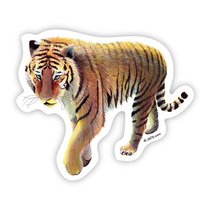 Tiger Sticker By J6R6