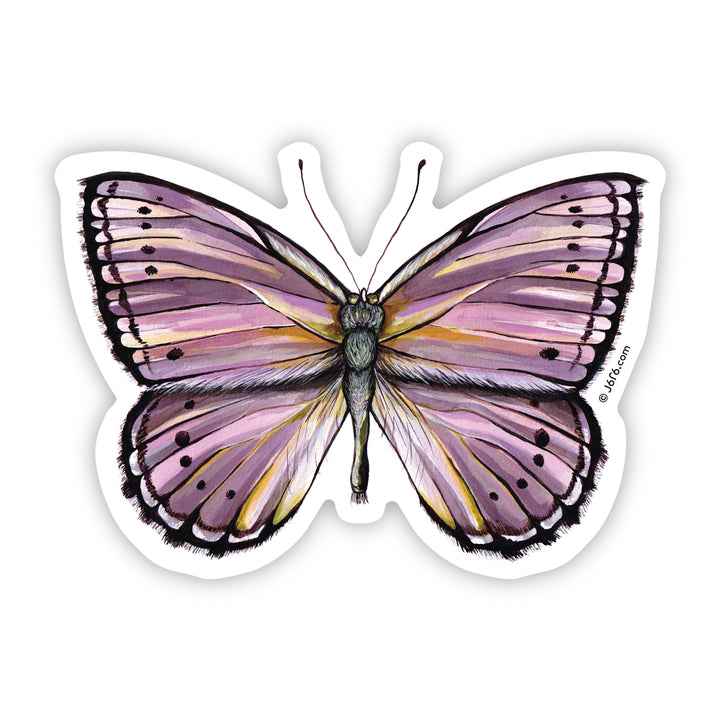 Purple Butterfly Sticker By J6R6