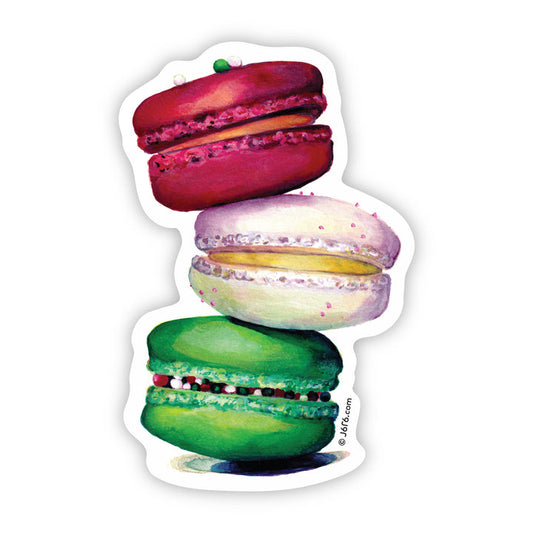 Macarons Sticker by J6R6