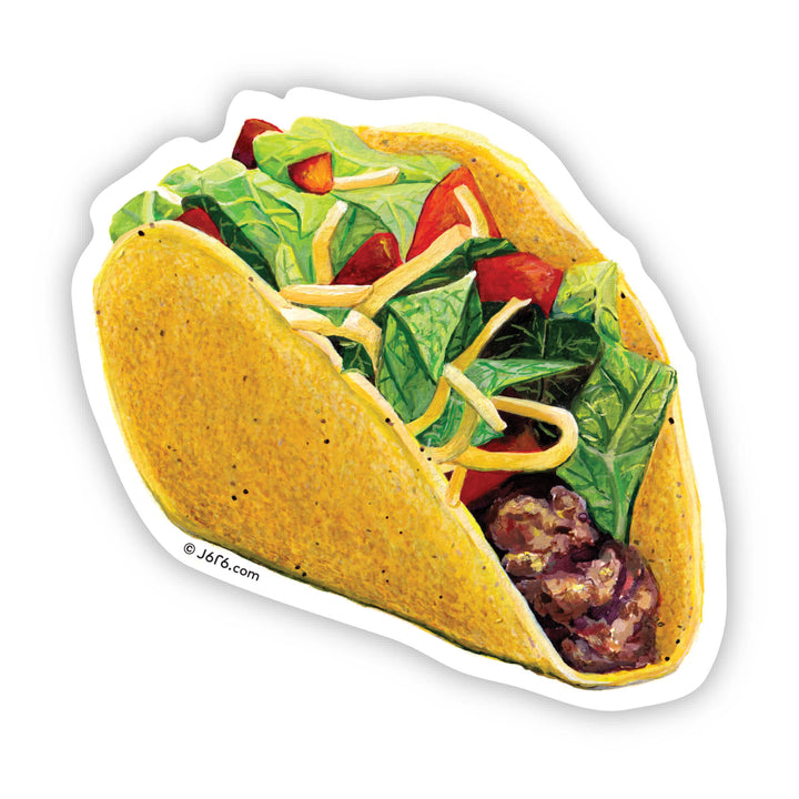 Taco Sticker By J6R6