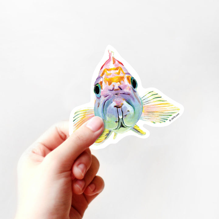 Fish Sticker By J6R6