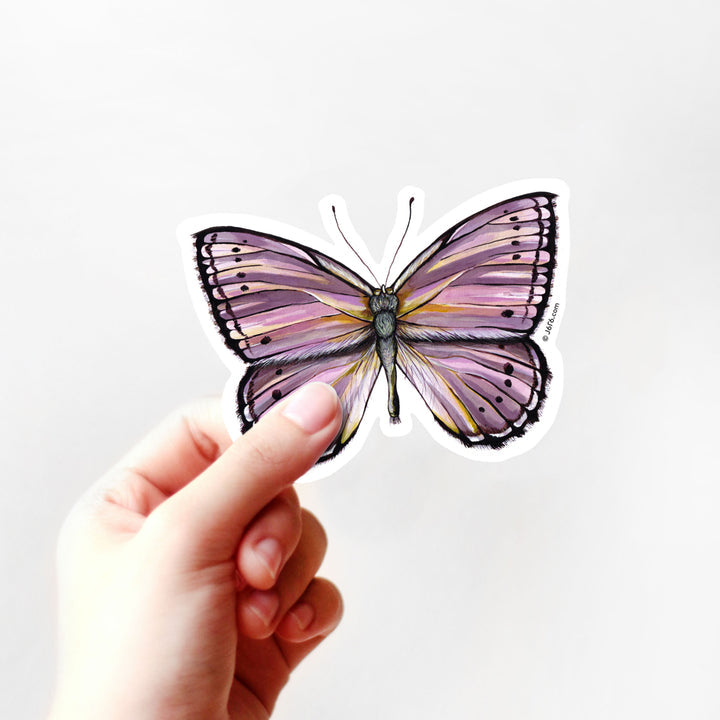 Purple Butterfly Sticker By J6R6