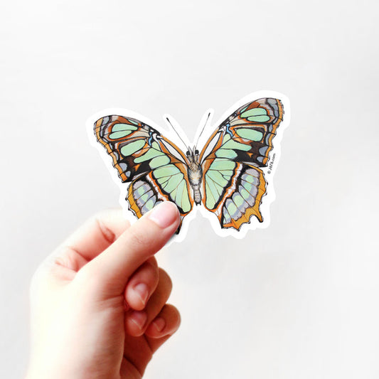 Malachite Butterfly Sticker By J6R6