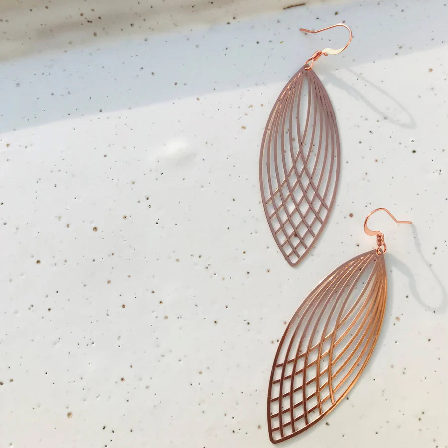Lace Leaf Earrings
