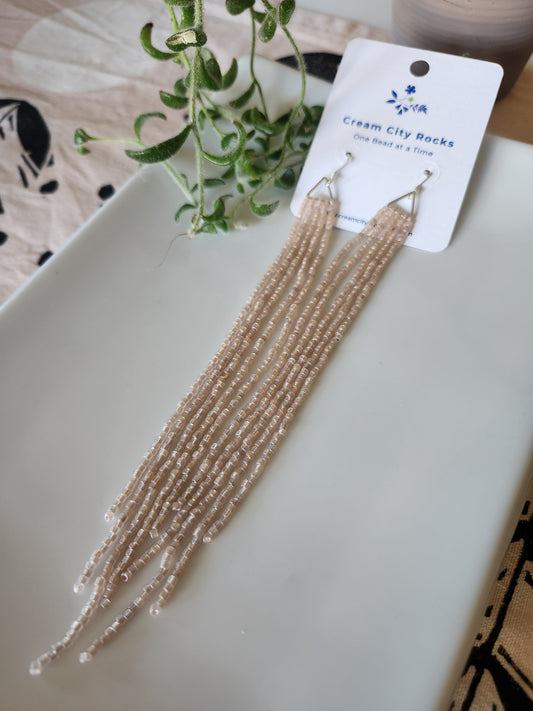 Long Blush Earrings