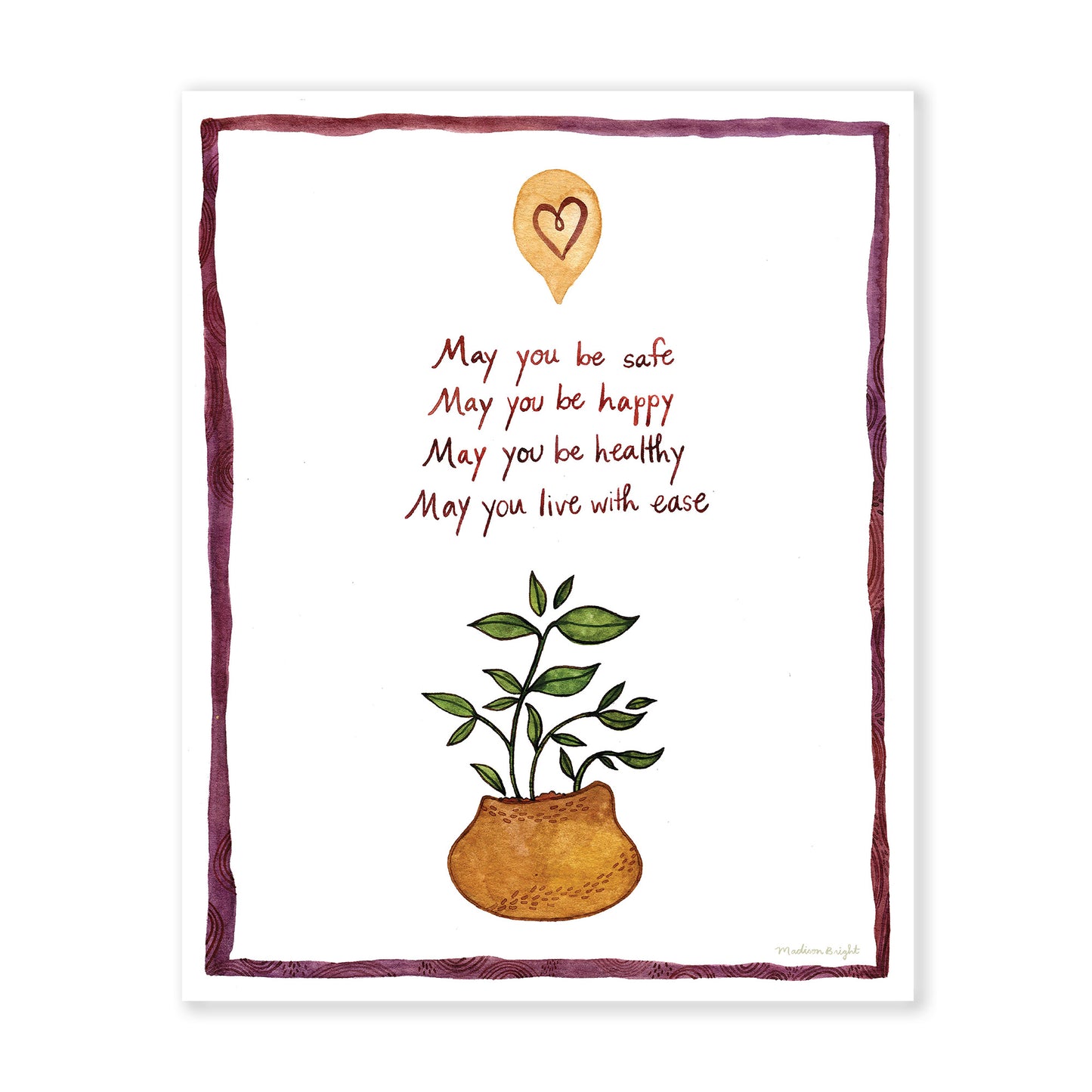 Lovingkindness Houseplant Print 8X10