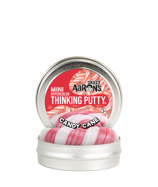 Candy Cane - 2" Thinking Putty Tin