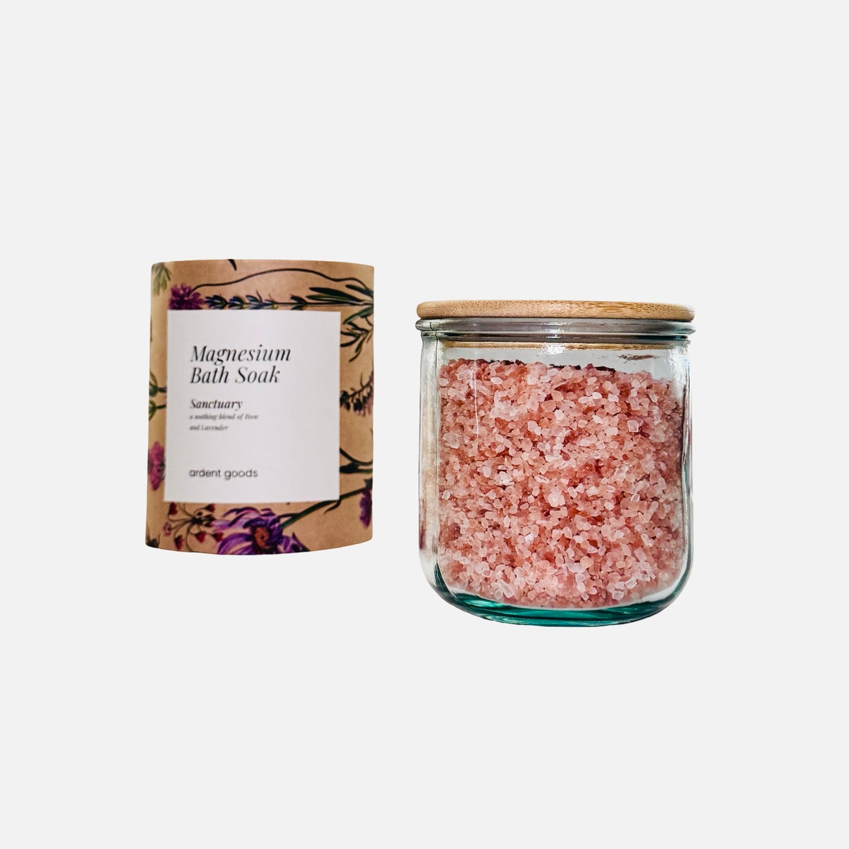 Magnesium Bath Soak With Refillable Jar