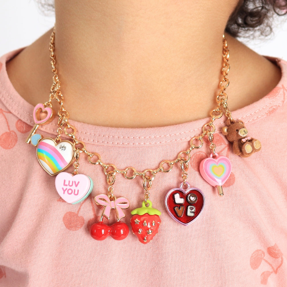 Gold Strawberry Charm
