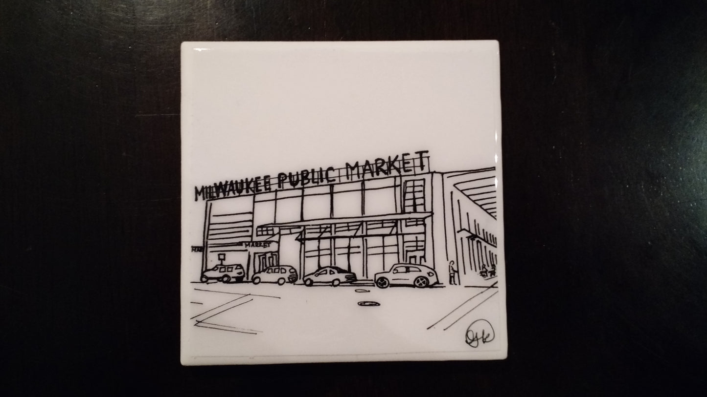 Milwaukee Public Market Coaster