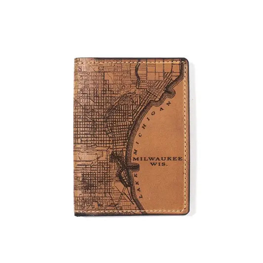 Milwaukee Map Passport Wallet