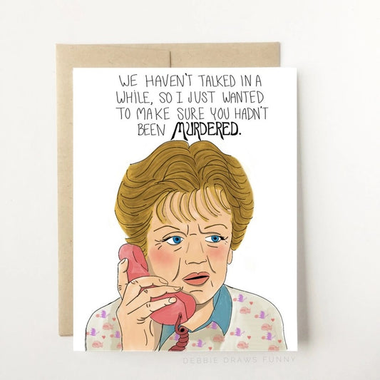 Murder She Wondered Greeting Card