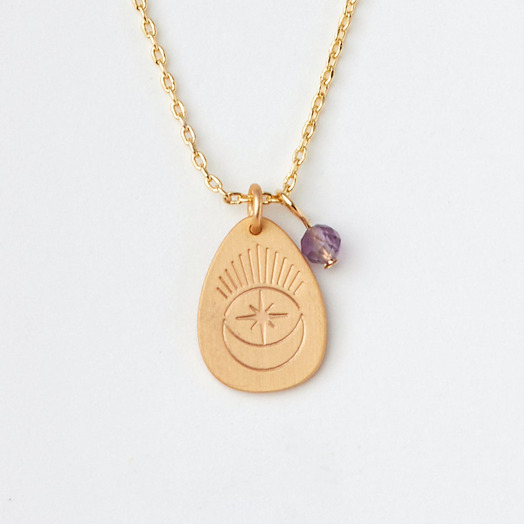 Stone Intention Charm Necklace