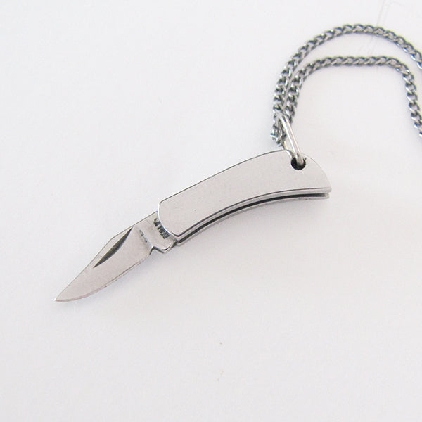 Tiny Stainless Steel Knife Necklace