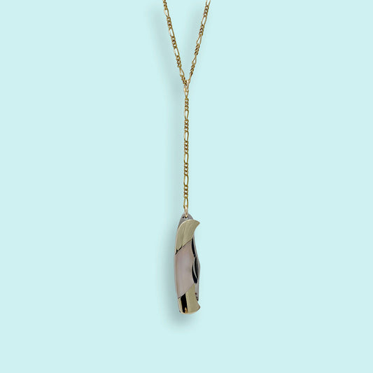 Shell Handled Knife Y-drop Necklace