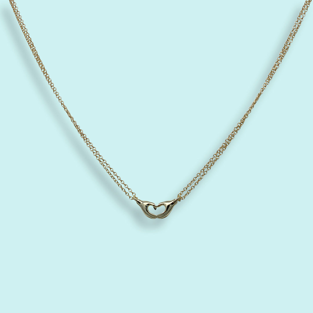 Heart Hands Necklace