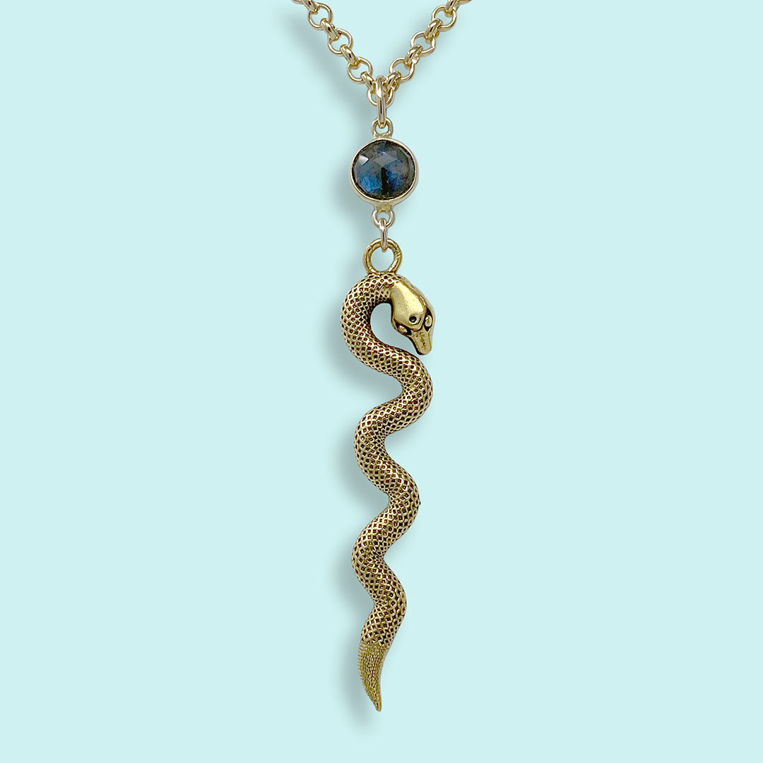 Labradorite Serpent Necklace