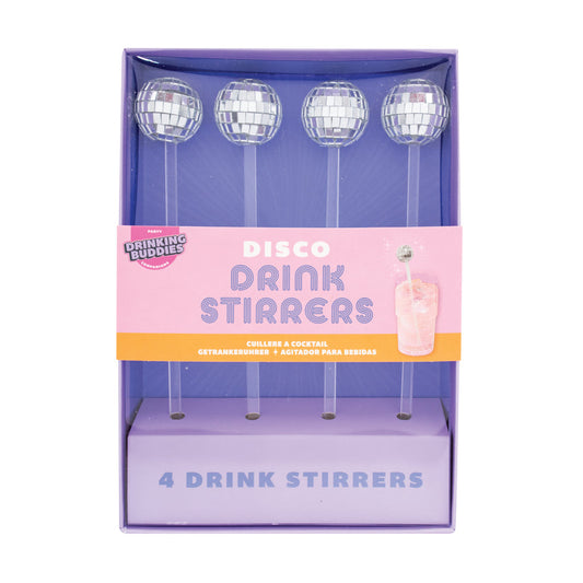 Disco Drink Stirrers 4pk