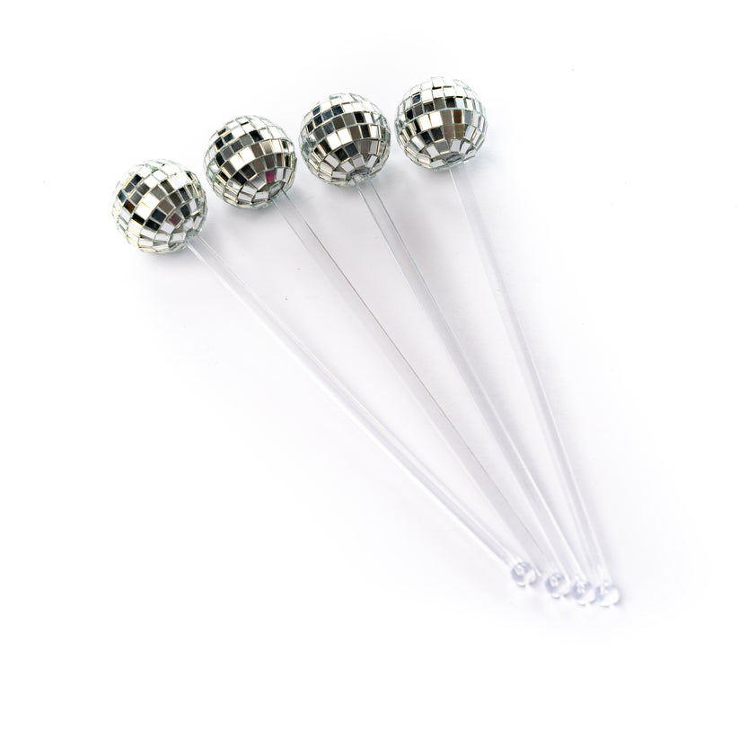 Disco Drink Stirrers 4pk