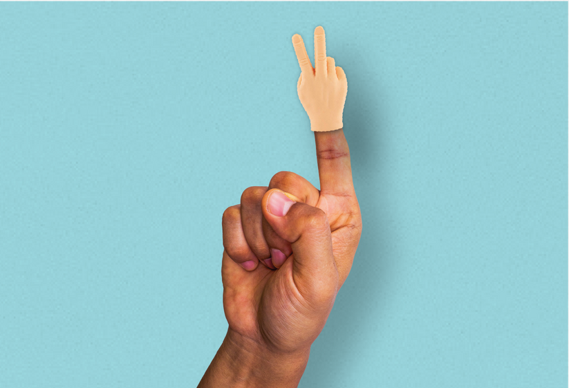 Swoon Sign Peace Sign Tiny Hand – Swoon Gift Shop Milwaukee