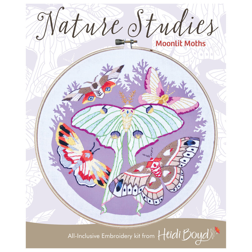 Nature Studies Embroidery Kit - Moonlit Moth