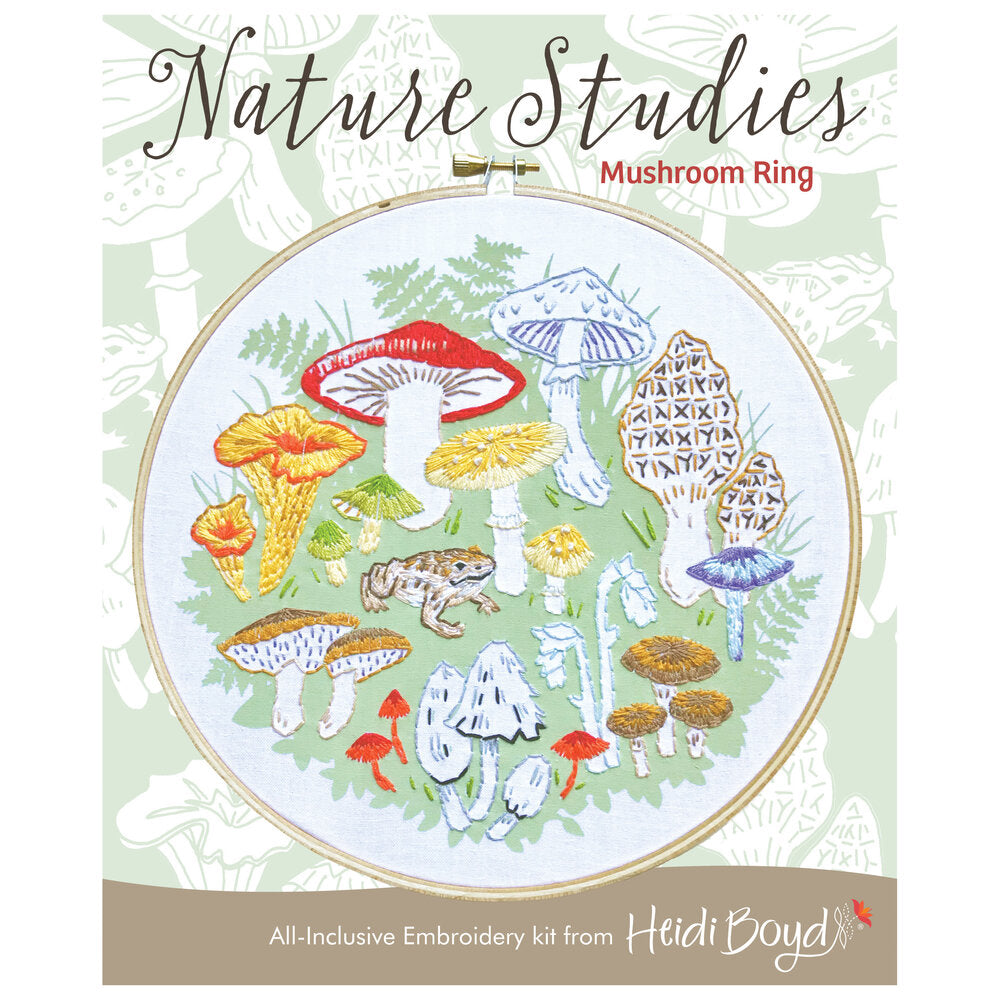 Nature Studies Embroidery Kit - Mushroom Ring