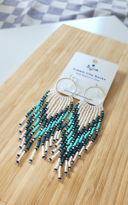 Ocean Beaded Earrings