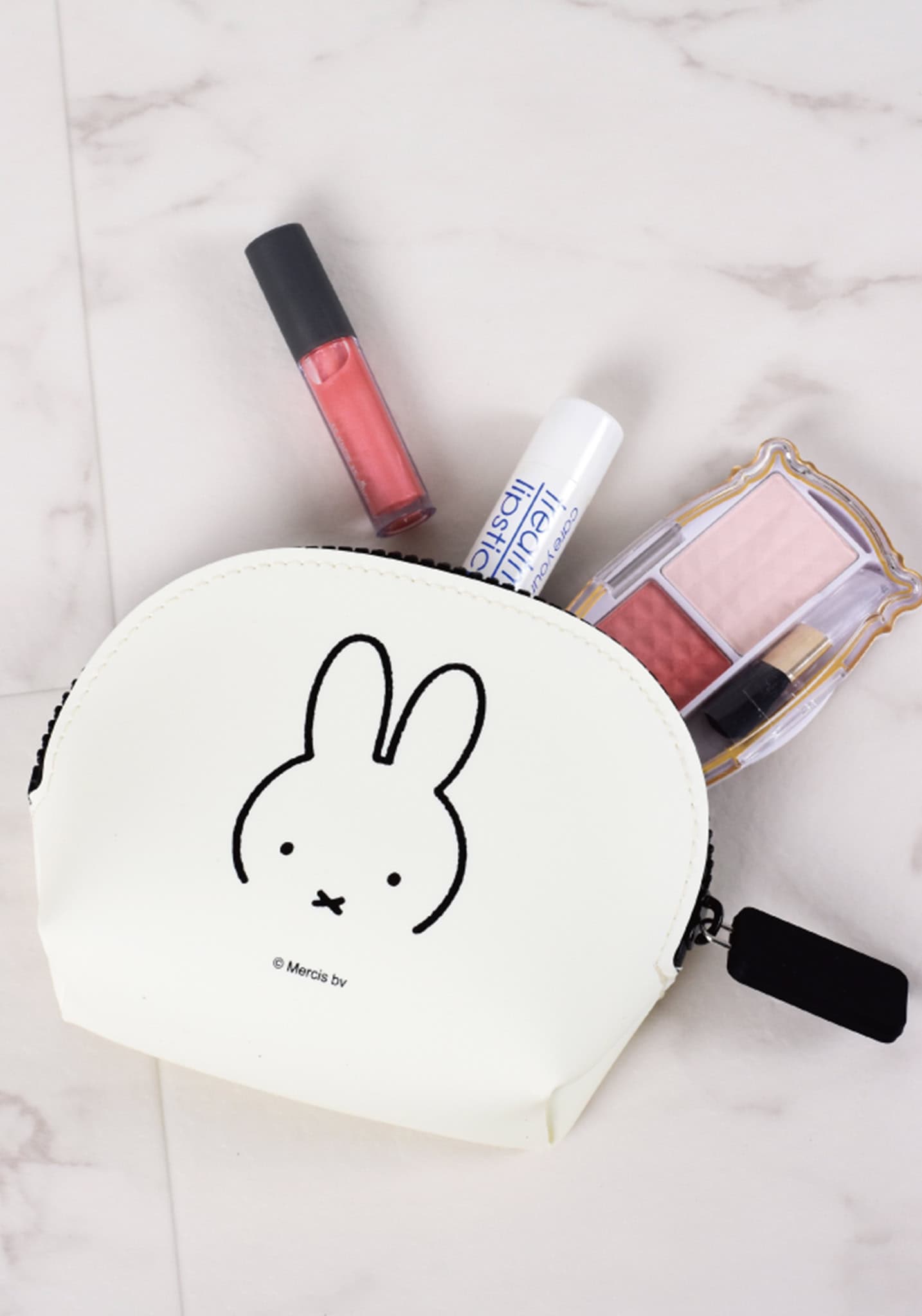 White Miffy Silicone Pouch