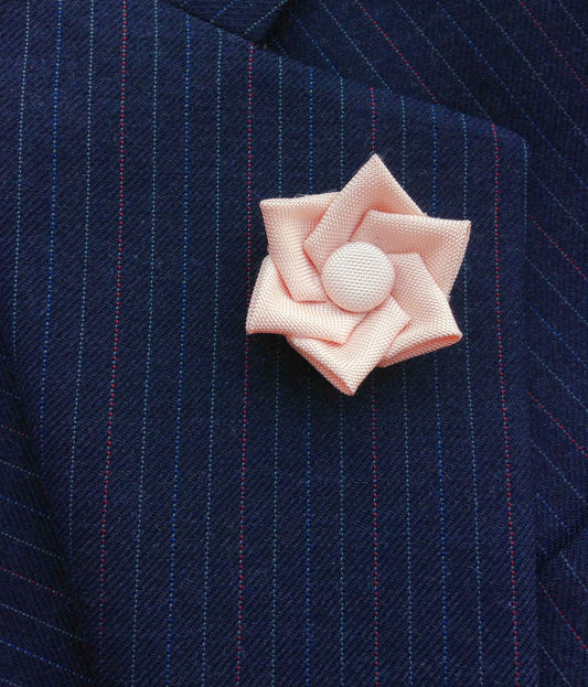Pink Silk Sailcloth Kanzashi Pin