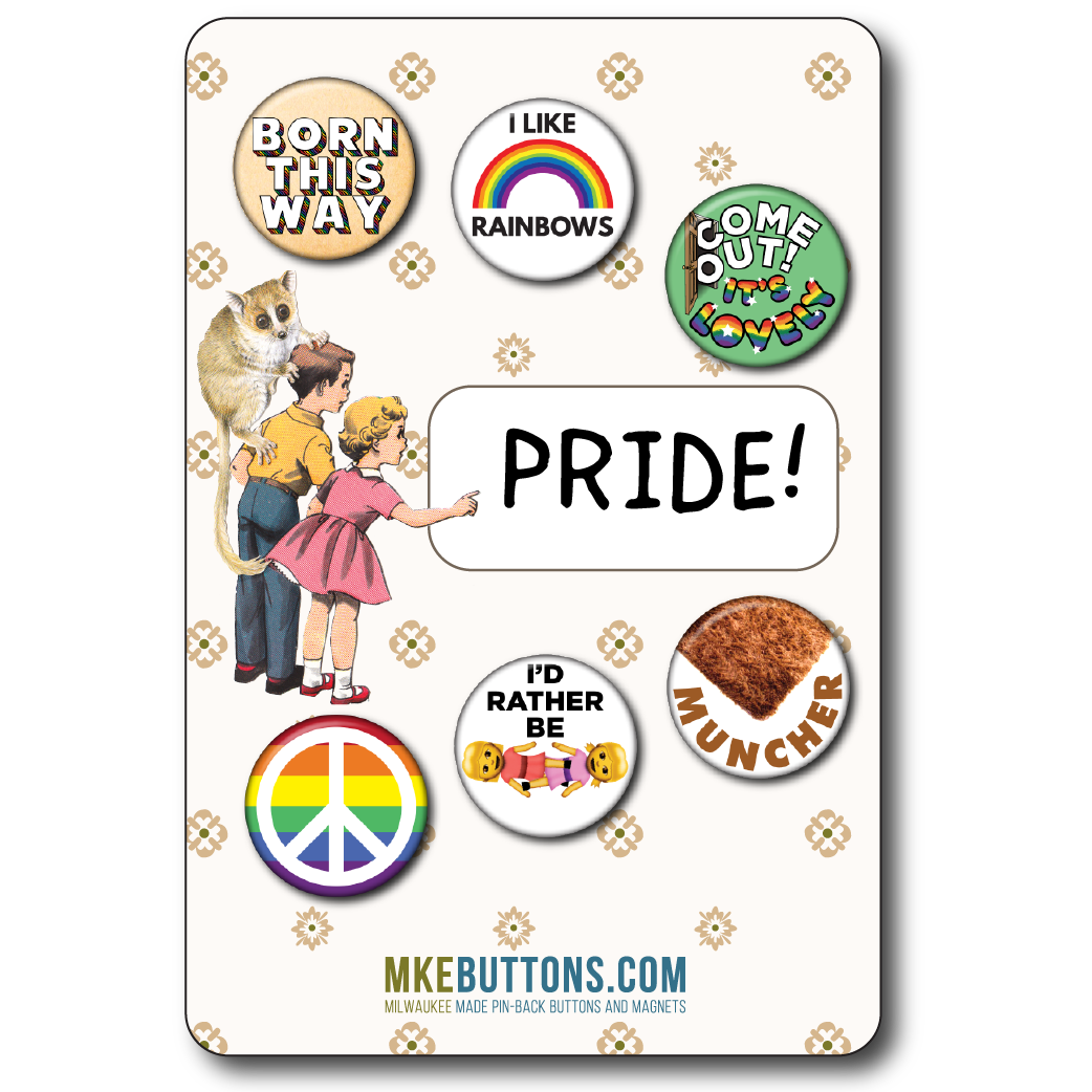 Pride 6pk of pins #2