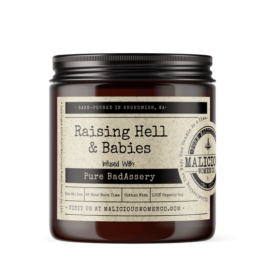 Raising Hell and Babies Candle