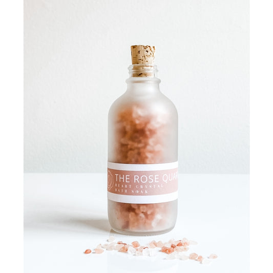 Rose Quartz Heart Crystal Bath Soak