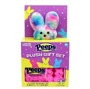 Peeps Plush Gift Set Tye Dye