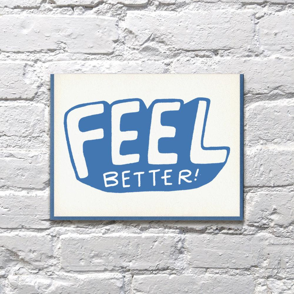 Feel Better Letterpress Card